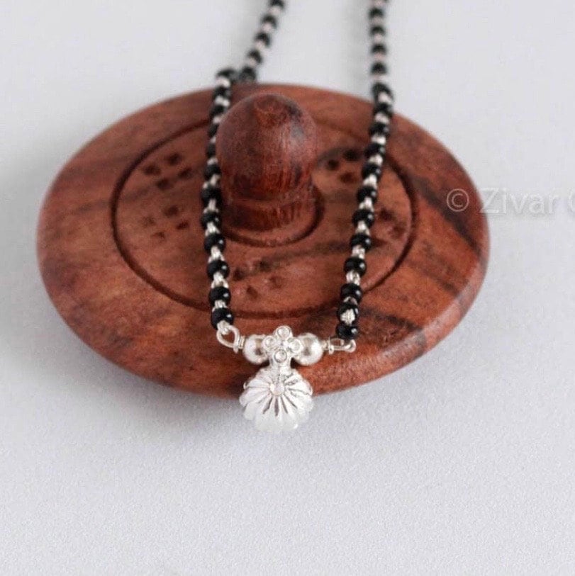 Single Vati Silver Mangalsutra