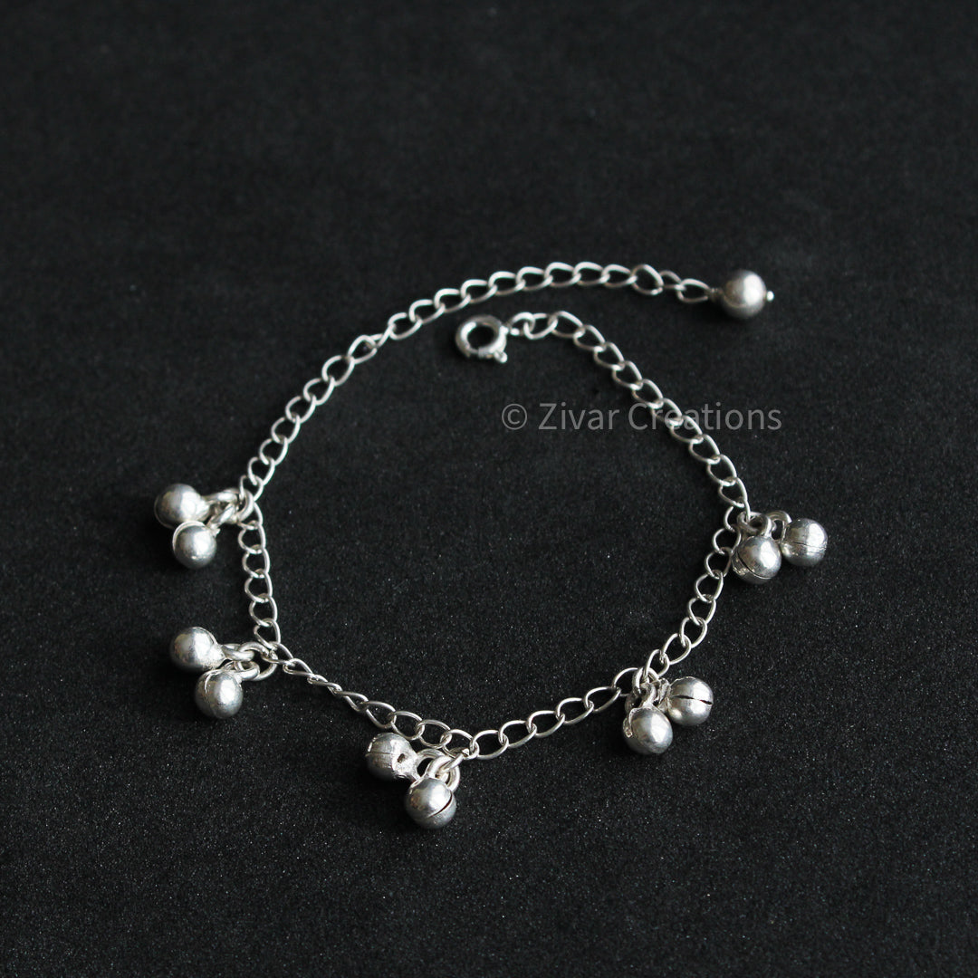 925 Silver bells bracelet,