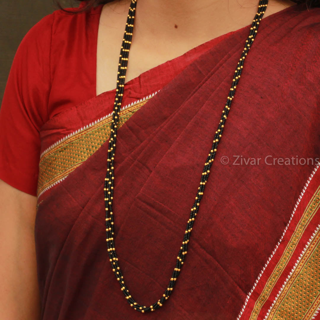 Golden Beads Long Mangalsutra