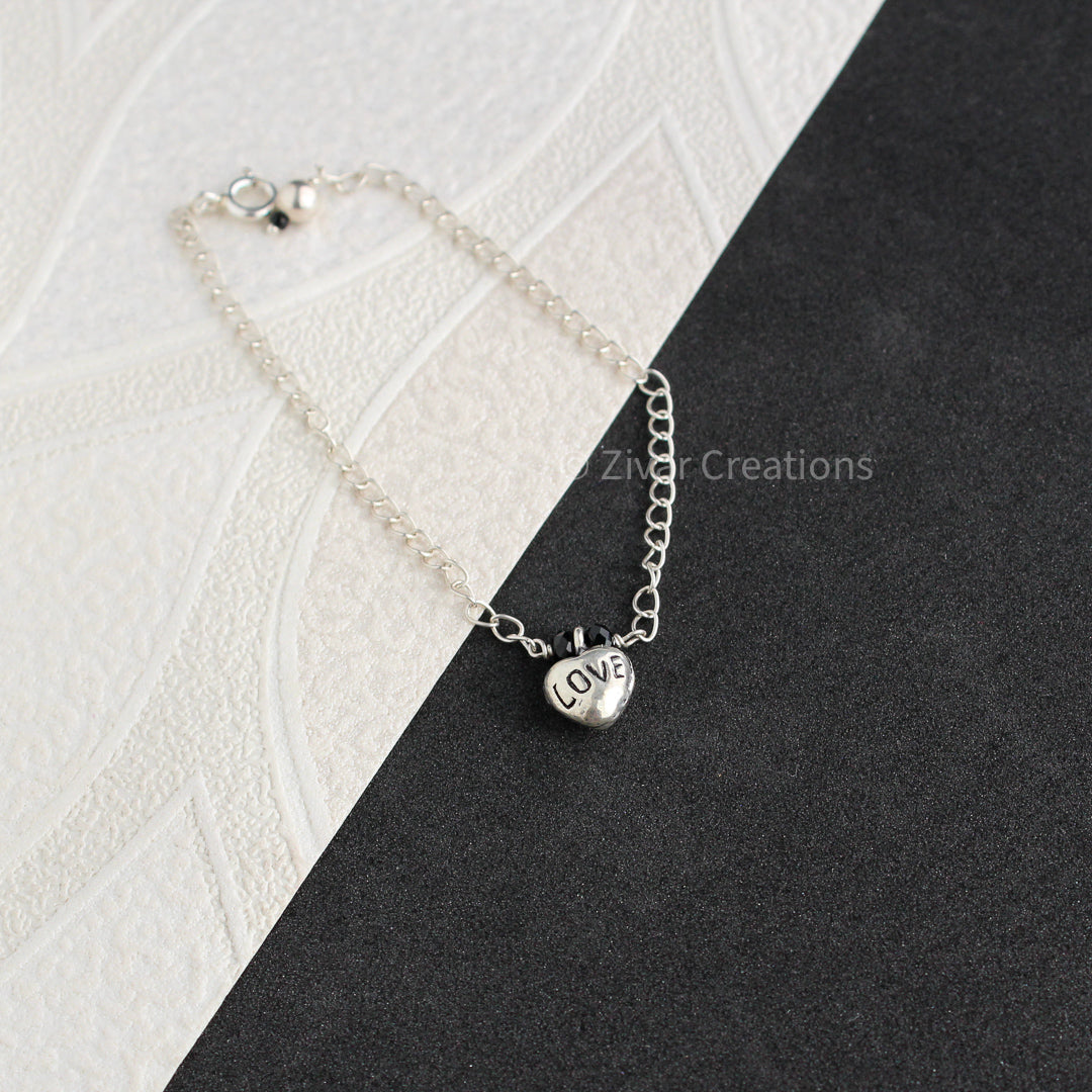 925 Silver Heart Bracelet