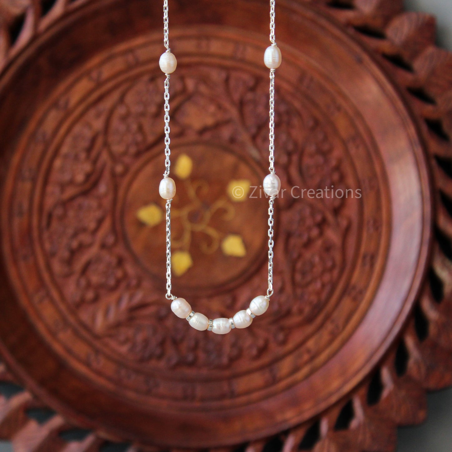 Fresh Water Pearl Sterling Silver Necklace