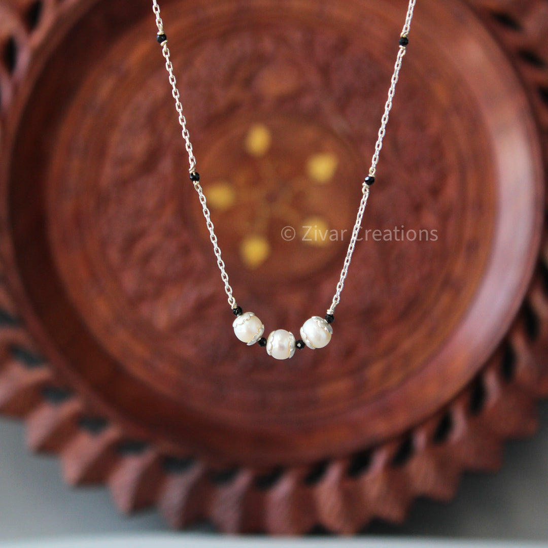 Pearl Sterling Silver Necklace
