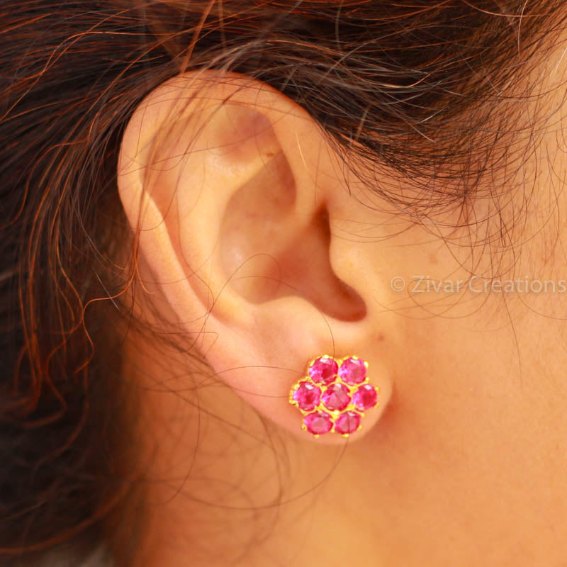 Red Colour Kudi Earring