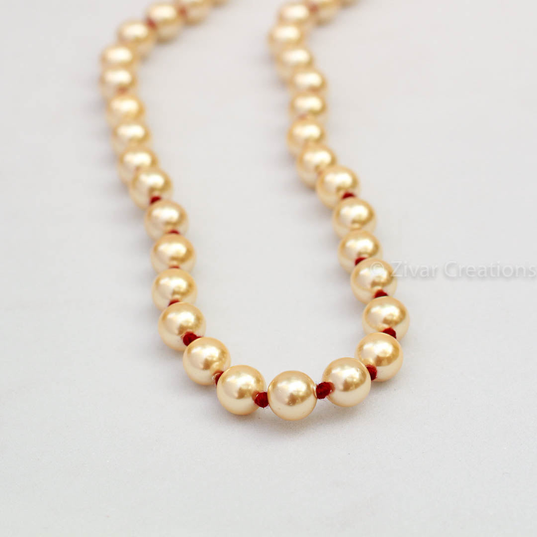 Red Thread Pearl Necklace