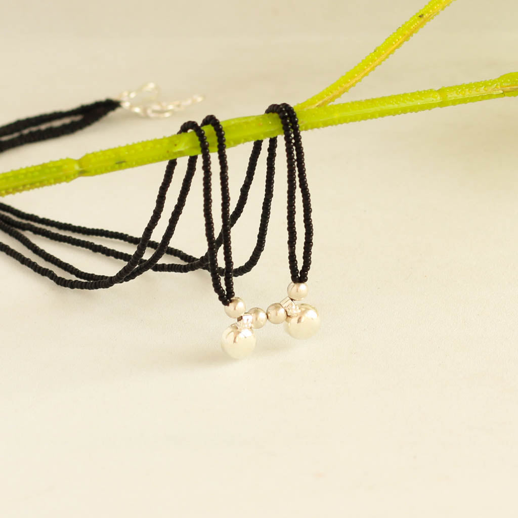 Silver Delicate Vati Mangalsutra