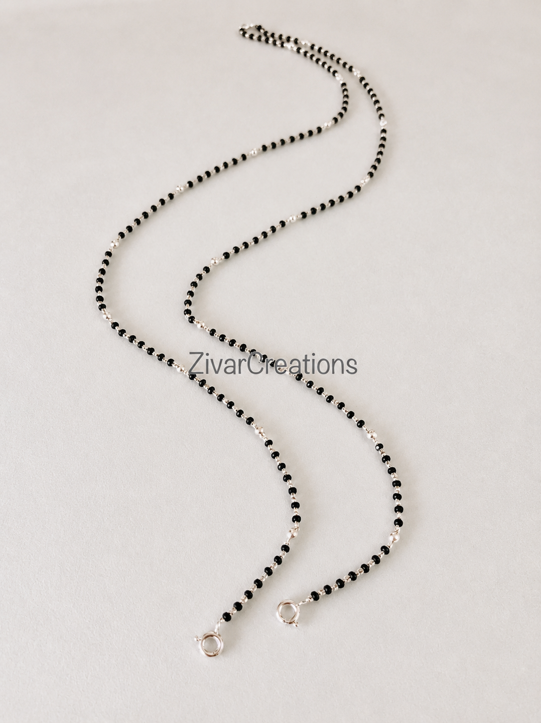 Silver Chain Mangalsutra, 925 Silver Chain With Changeable Lock