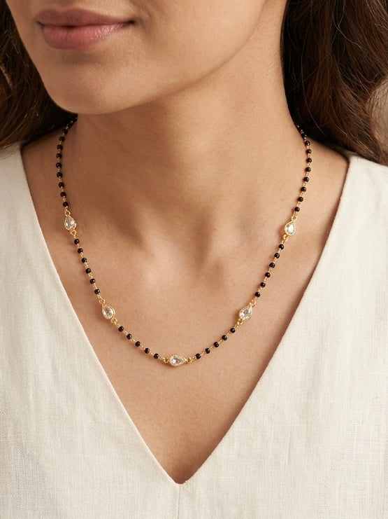 22k Gold-Plated Fancy Mangalsutra Chain