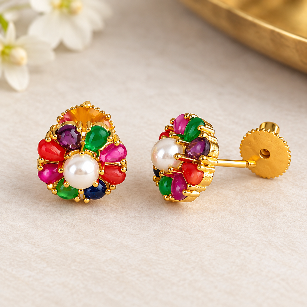 Multicolour Earring, Navghrah Earring