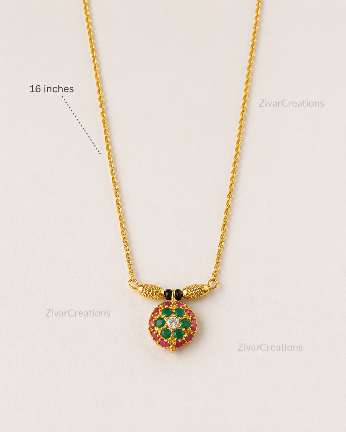 Fancy Gold Plated Chain Mangalsutra