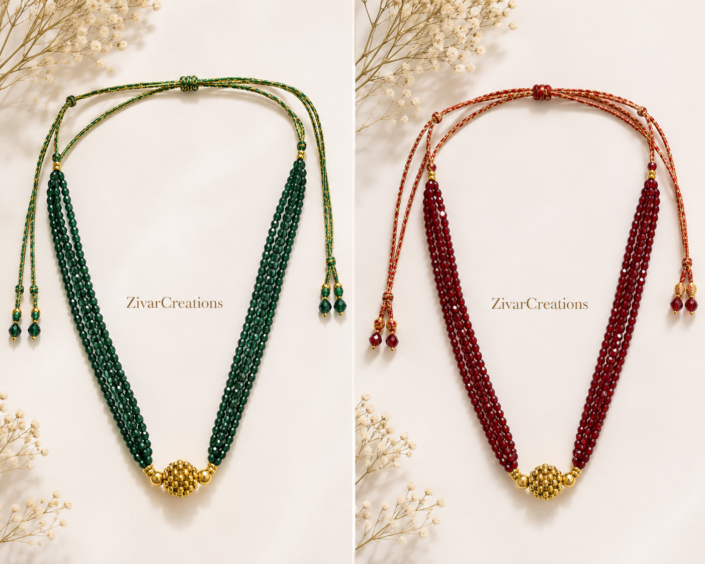Fancy Beads Indian Necklace