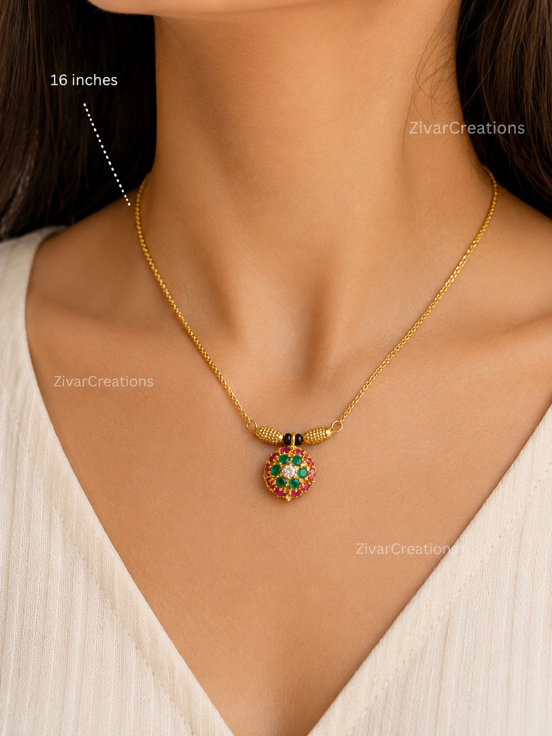 Fancy Gold Plated Chain Mangalsutra