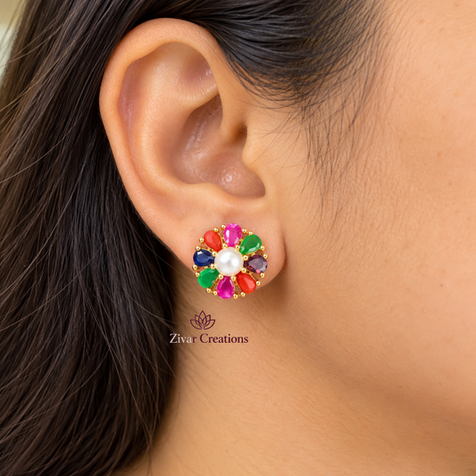 Multicolour Earring, Navghrah Earring