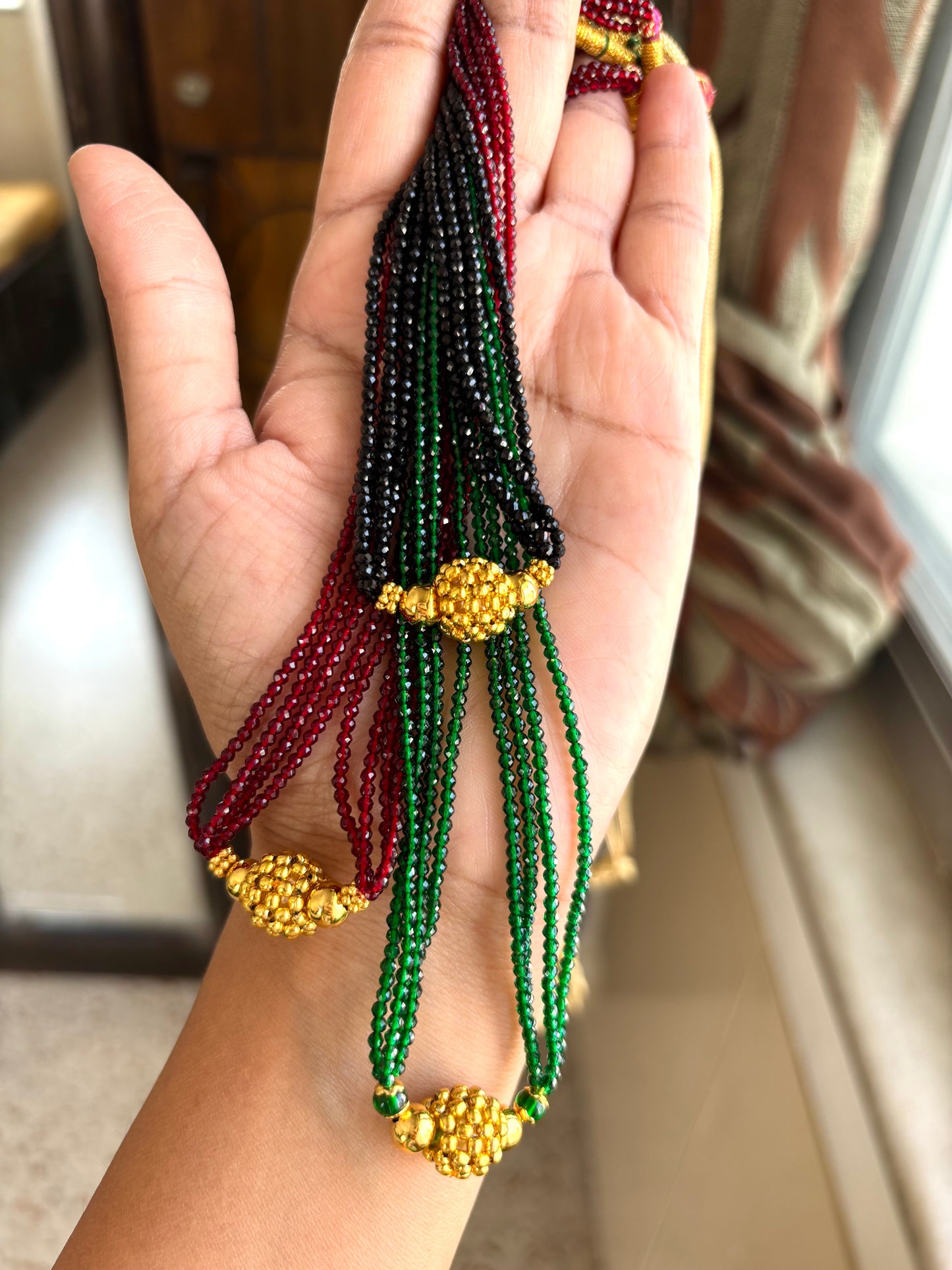 Fancy Beads Indian Necklace