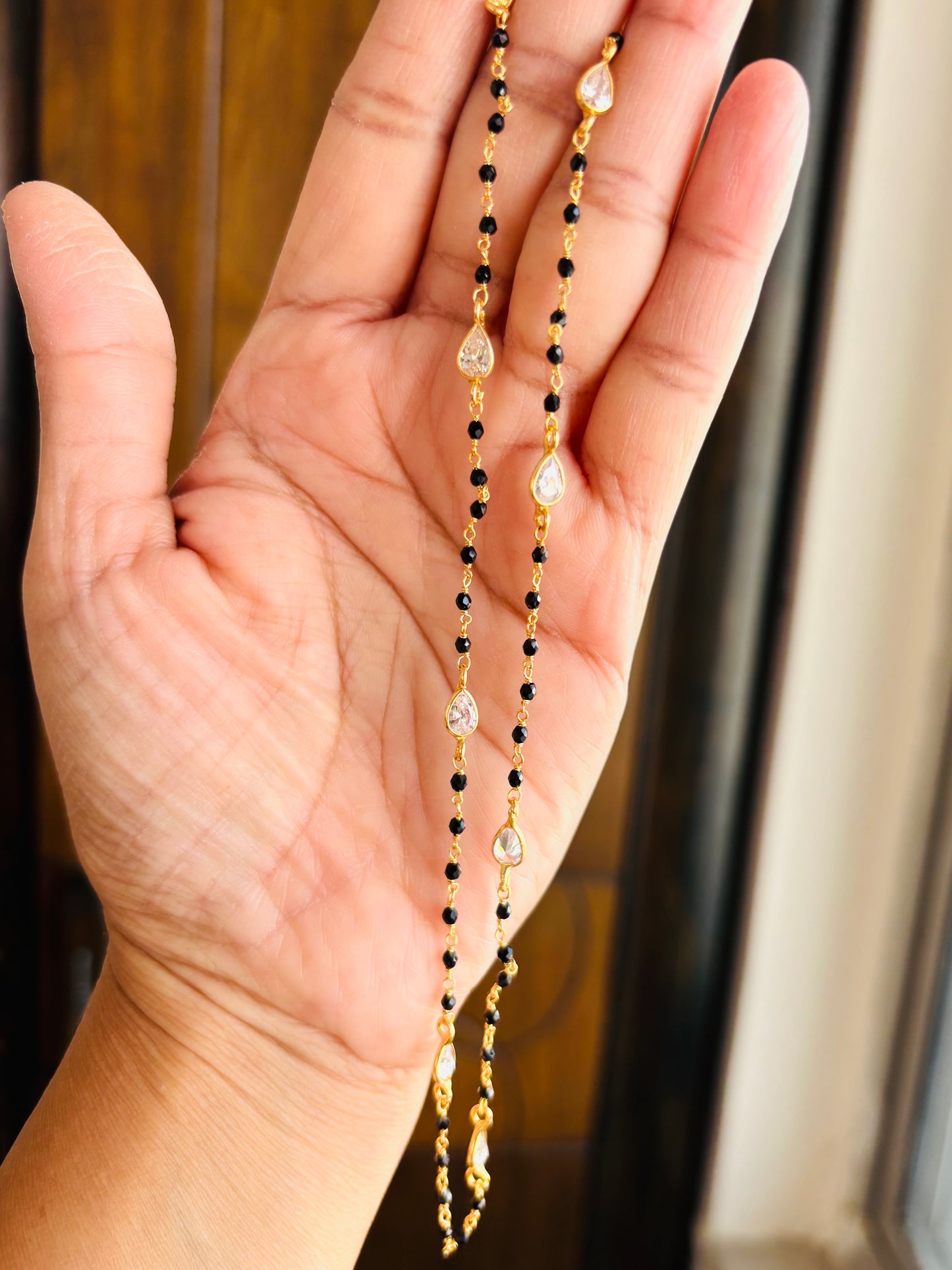 22k Gold-Plated Fancy Mangalsutra Chain