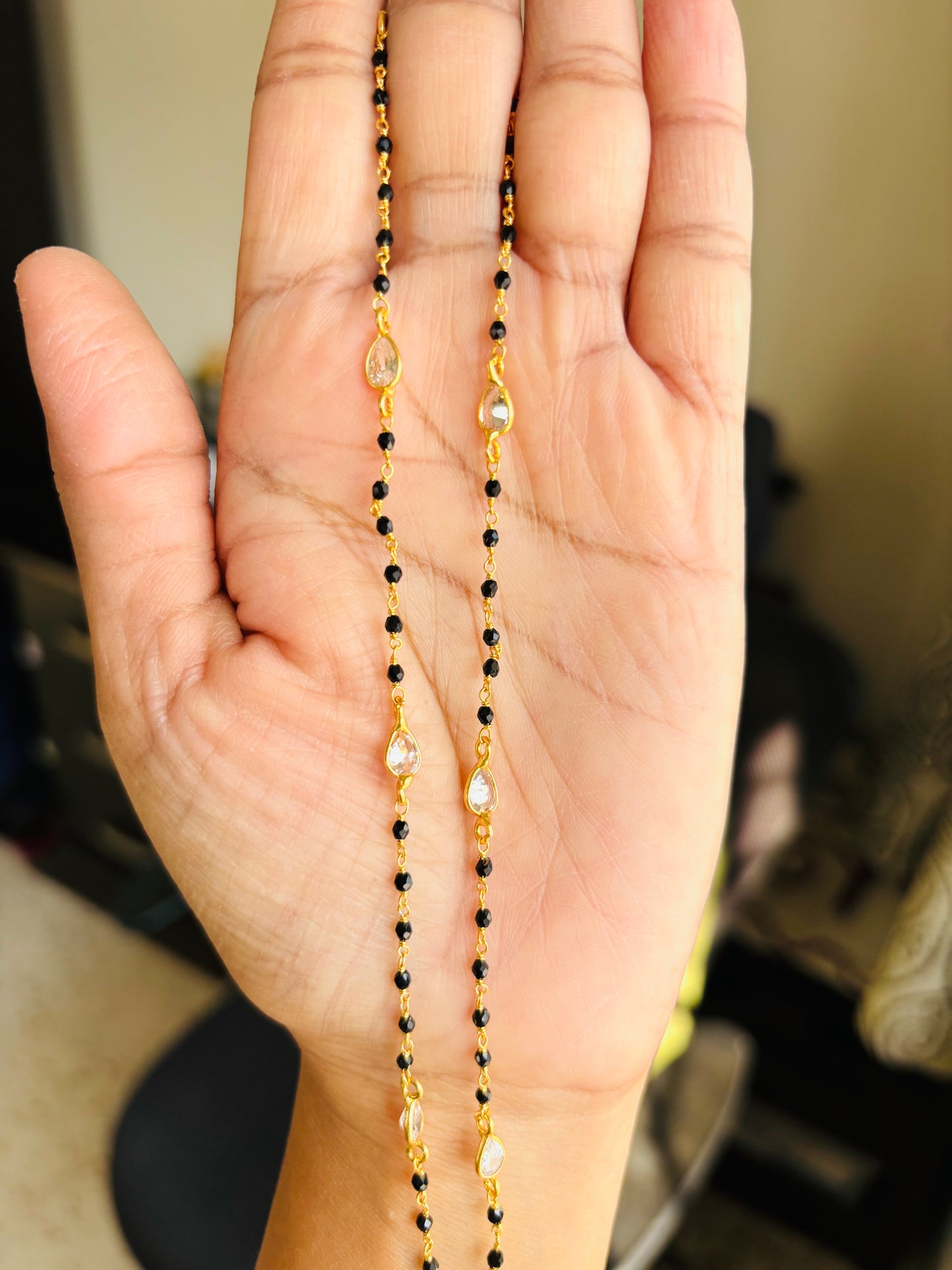 22k Gold-Plated Fancy Mangalsutra Chain