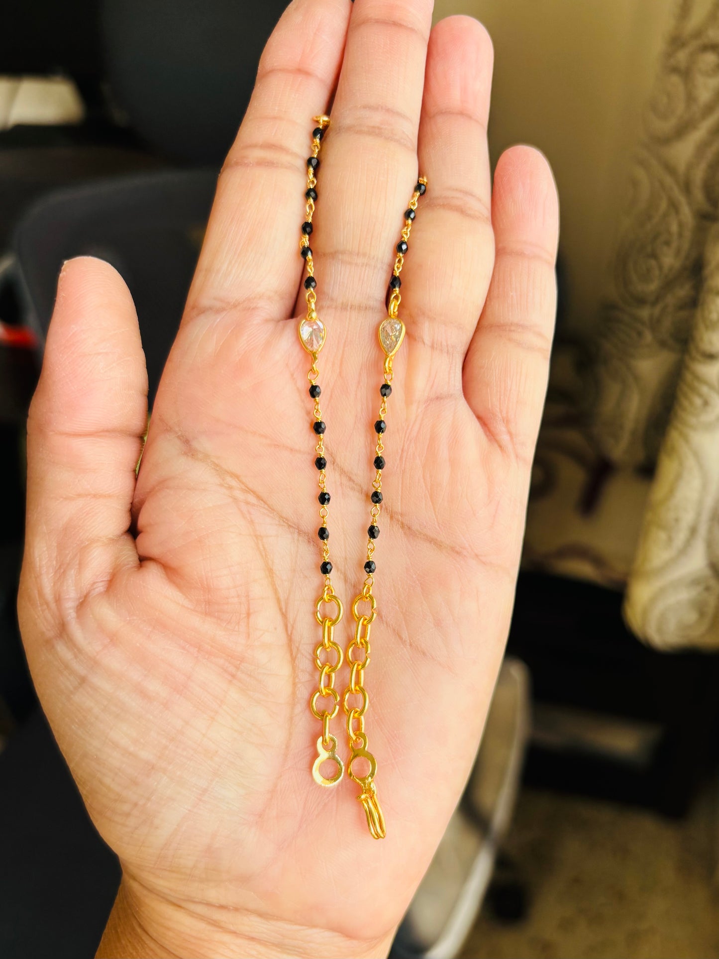 22k Gold-Plated Fancy Mangalsutra Chain