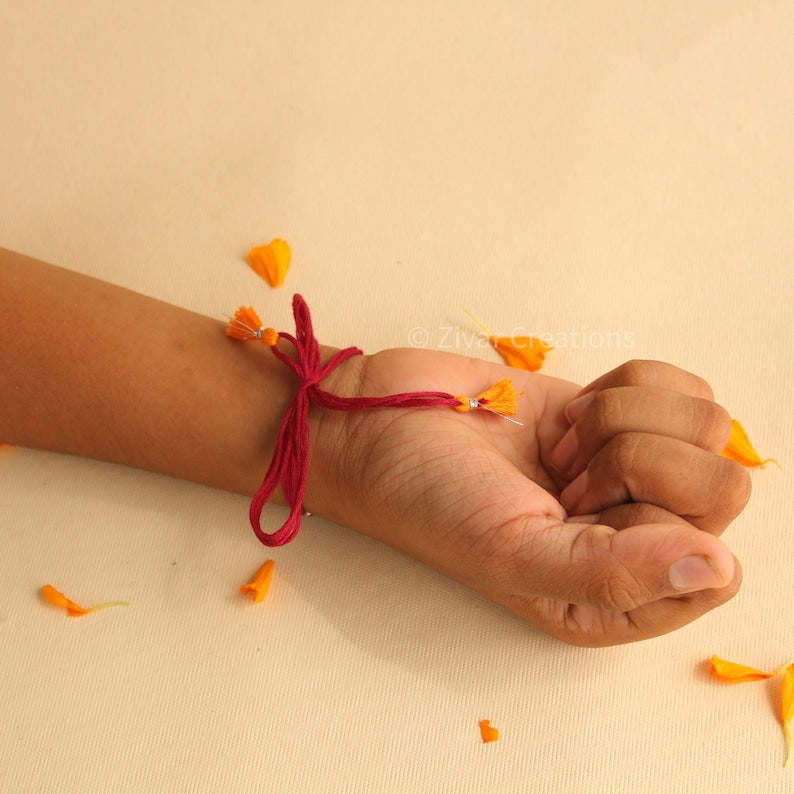 Sun Silver Rakhi , Designer Silver Rakhi