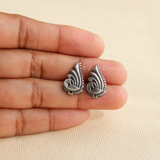 925 Silver Delicate Peacock Earring