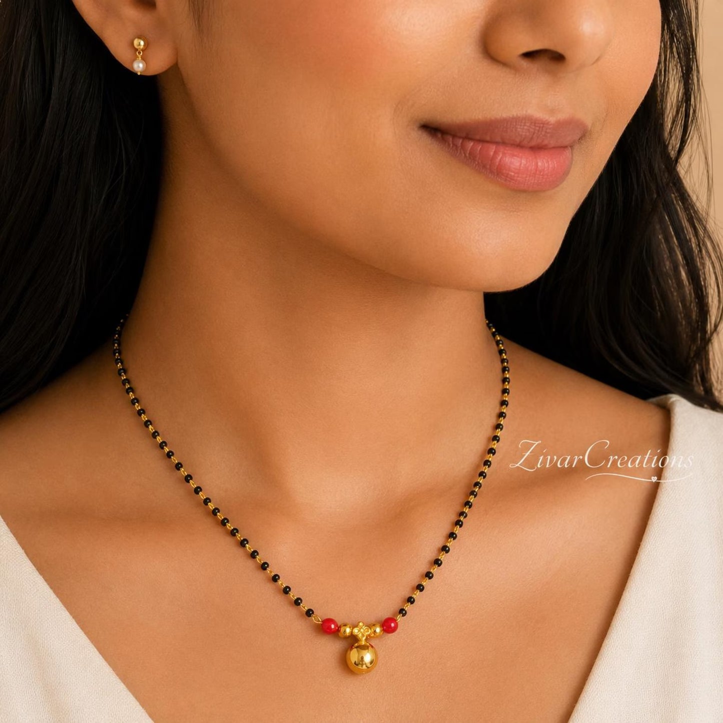 925 Silver Vati Mangalsutra Gold plated