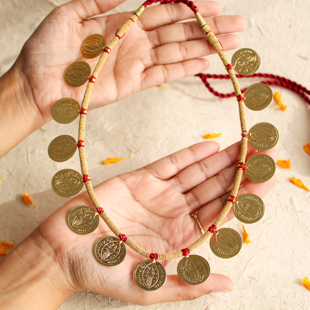 Maharashtrian Style Coin/ Putali Necklace