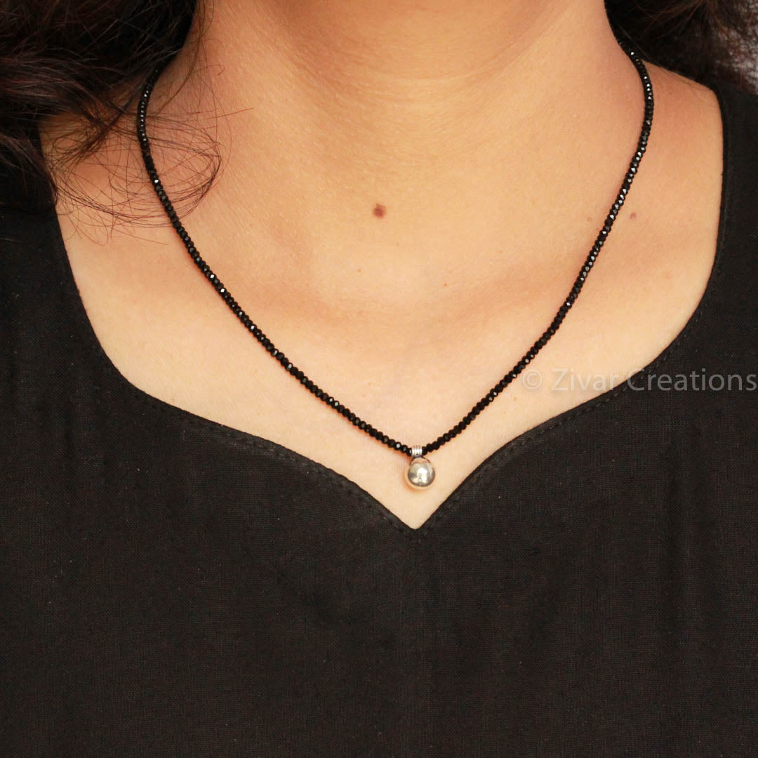 Pure Silver Delicate Ghungroo Mangalsutra