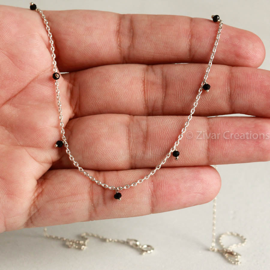 Pure Silver Chain Fancy Mangalsutra