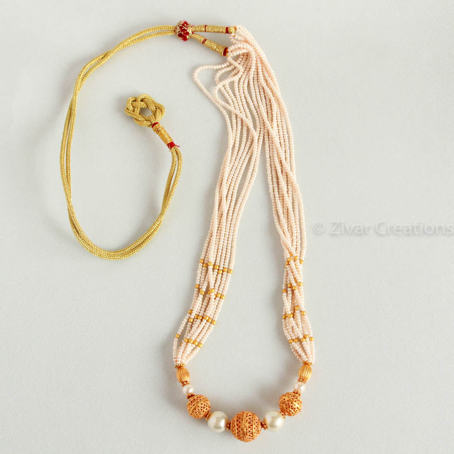 Golden Beads and Small Beads Necklace