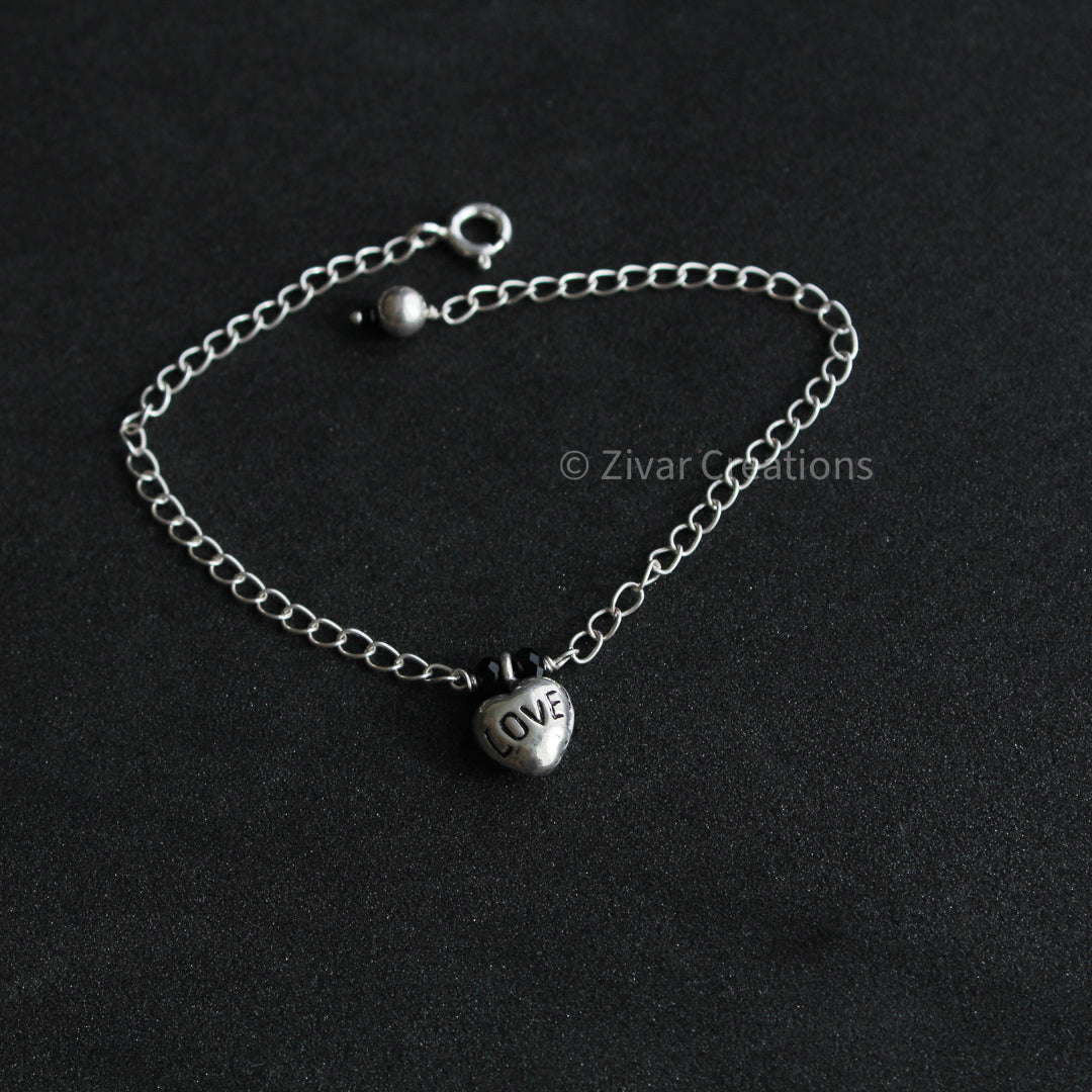 925 Silver Heart Bracelet